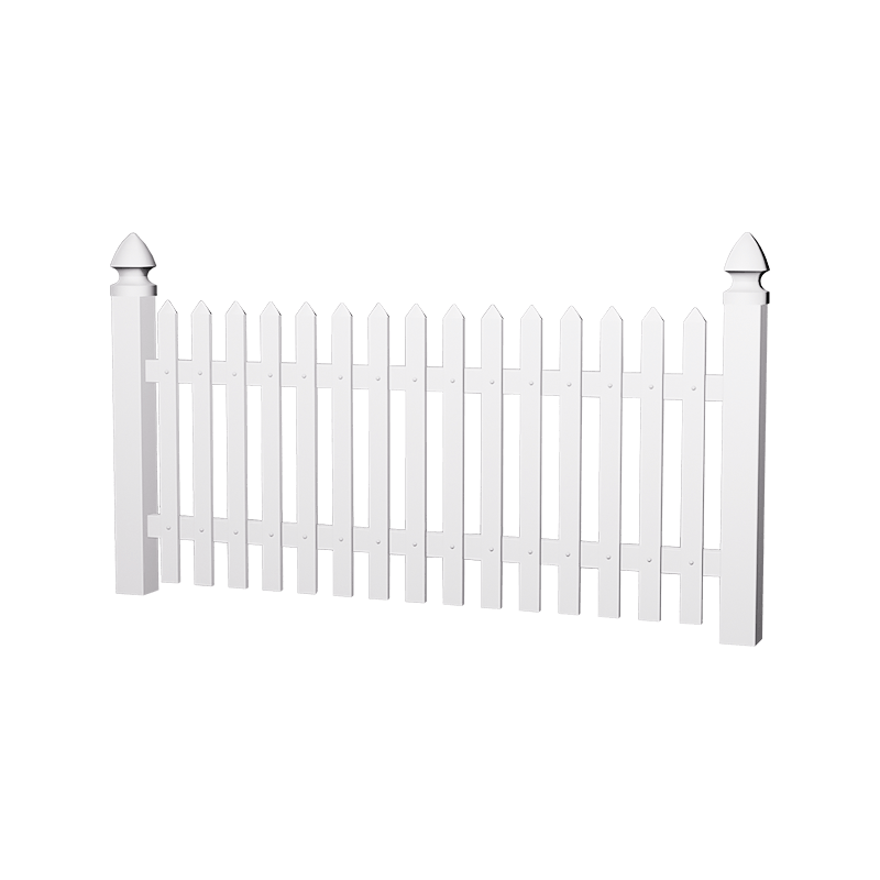 Hade1 PVC -kasvojen asennetut piketit aita